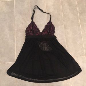 Halter Top Lingerie Piece - Size Medium